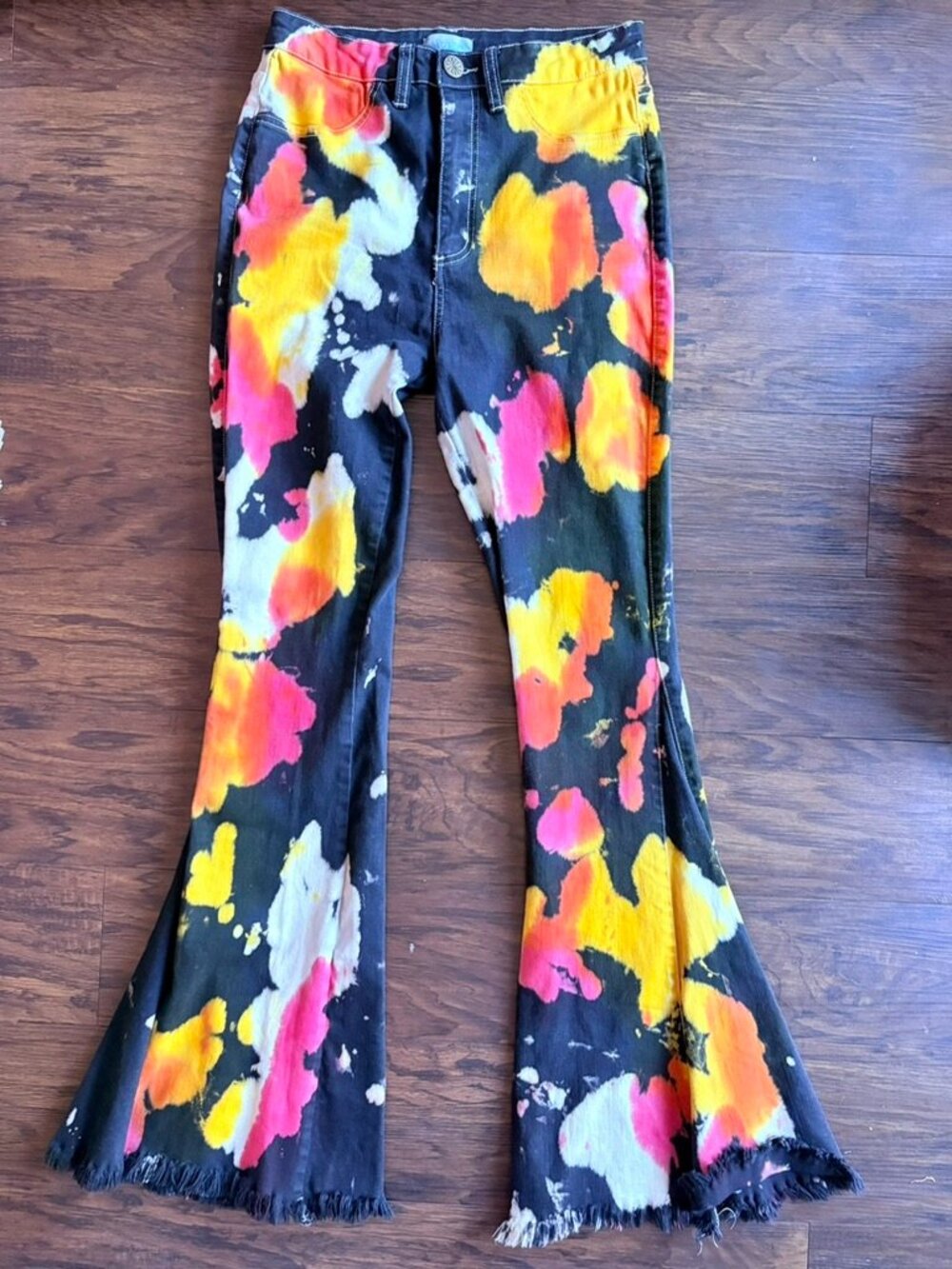 Show Me Your Mumu Custom Monarch Tie Dye Berkley Bell Bellbottoms Size 29